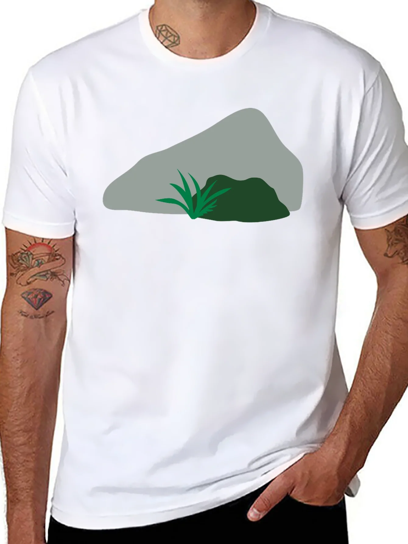 Nature Rock Graphic Tee - Cool Casual Style