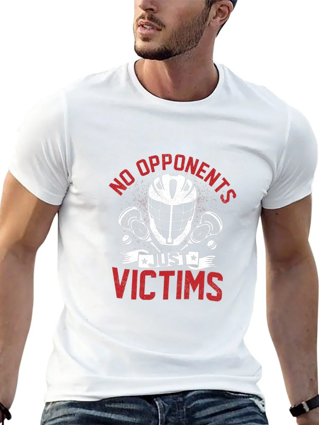 No Opponents Just Victims Lacrosse T-Shirt