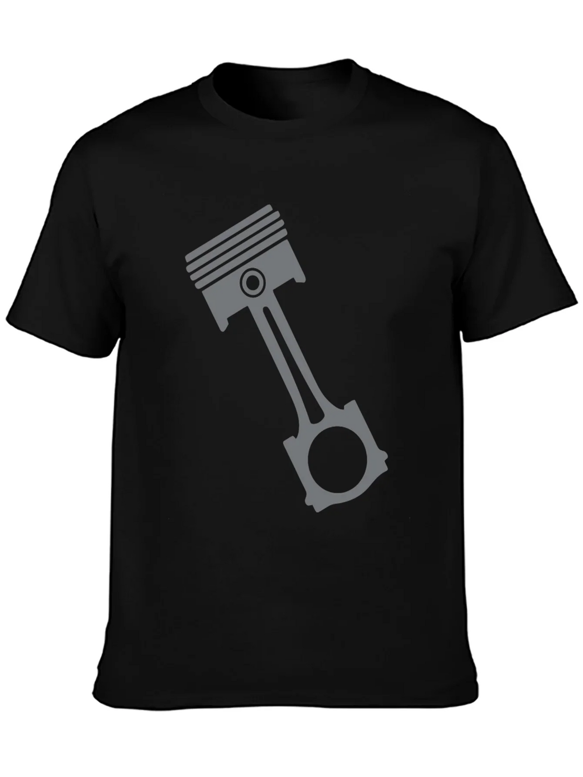 Piston Graphic Tee - Black Engine Enthusiast T-Shirt