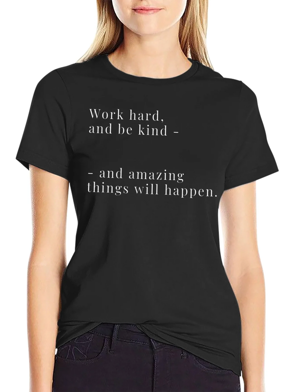 Work Hard Be Kind T-Shirt - Motivational Tee
