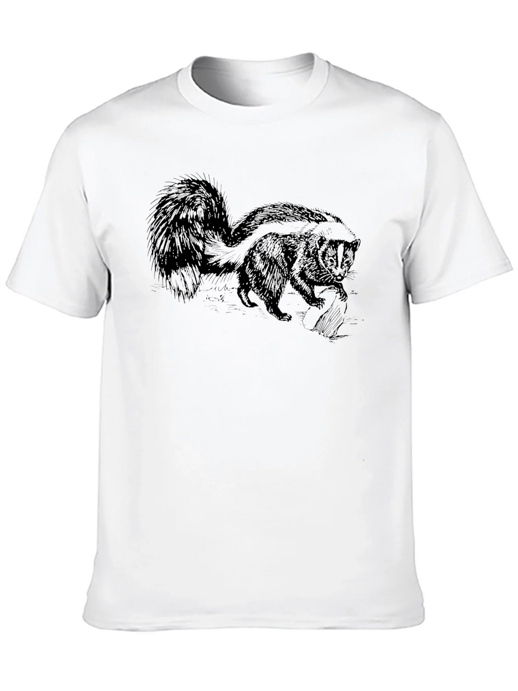 Skunk Graphic Tee - Casual Cotton T-Shirt