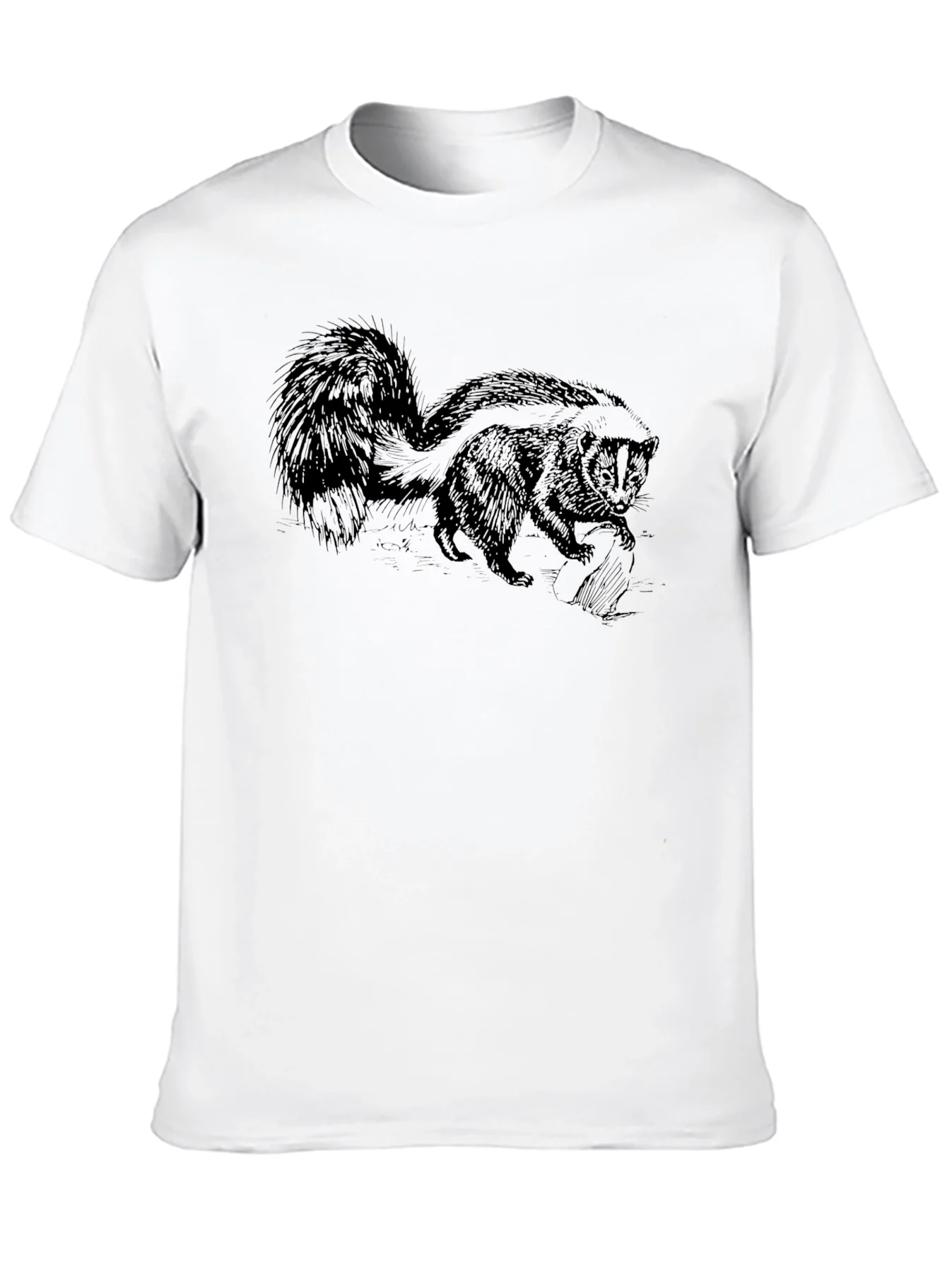Skunk Graphic Tee - Casual Cotton T-Shirt