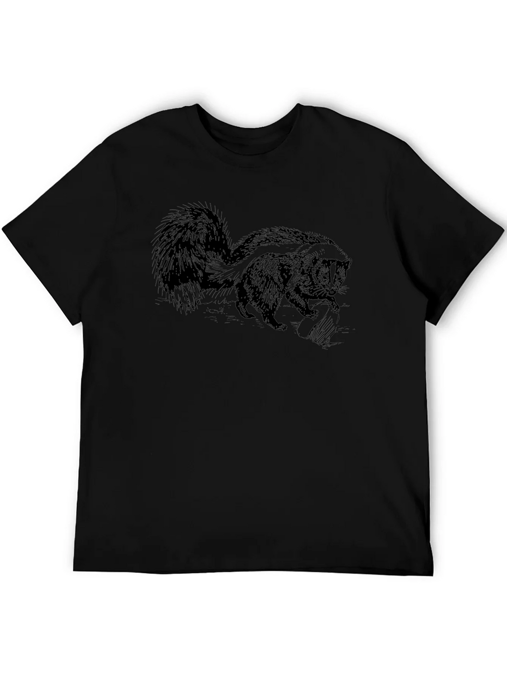 Skunk Graphic Tee - Casual Cotton T-Shirt