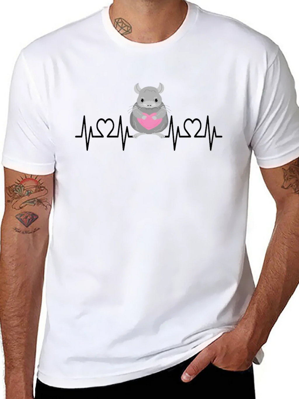 Chinchilla Heartbeat Graphic Tee