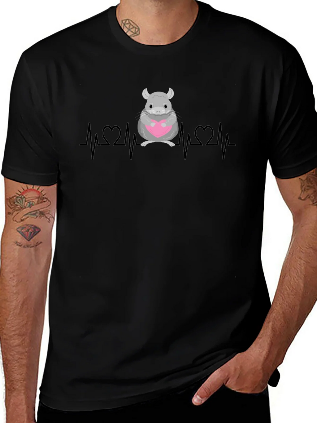 Chinchilla Heartbeat Graphic Tee