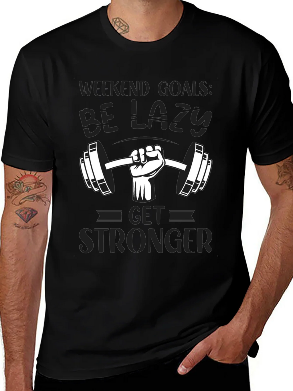 Weekend Goals Lazy Gym T-Shirt