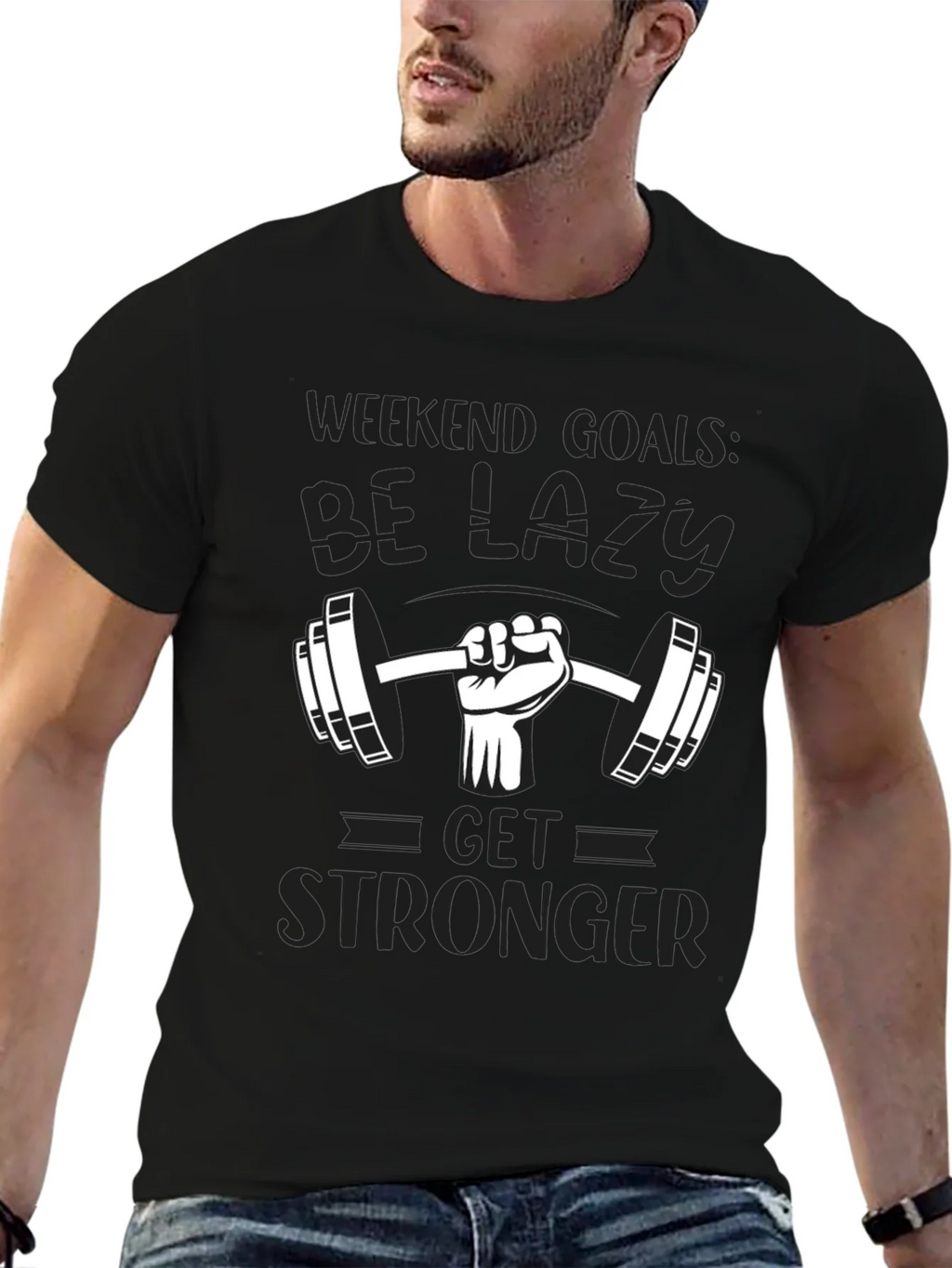 Weekend Goals Lazy Gym T-Shirt