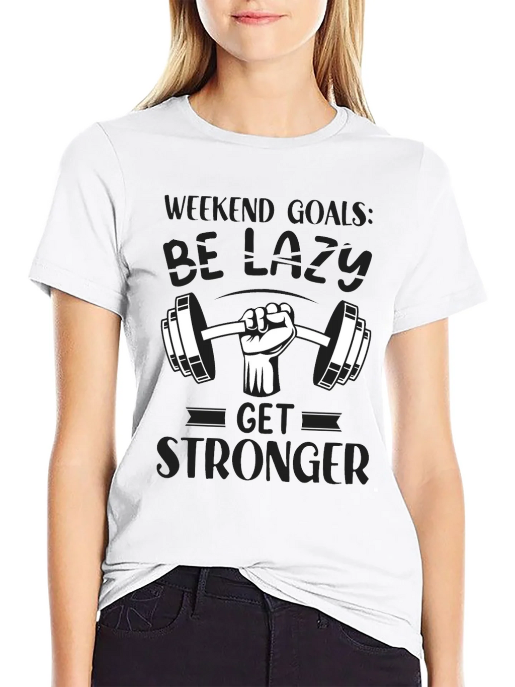 Weekend Goals Lazy Gym T-Shirt