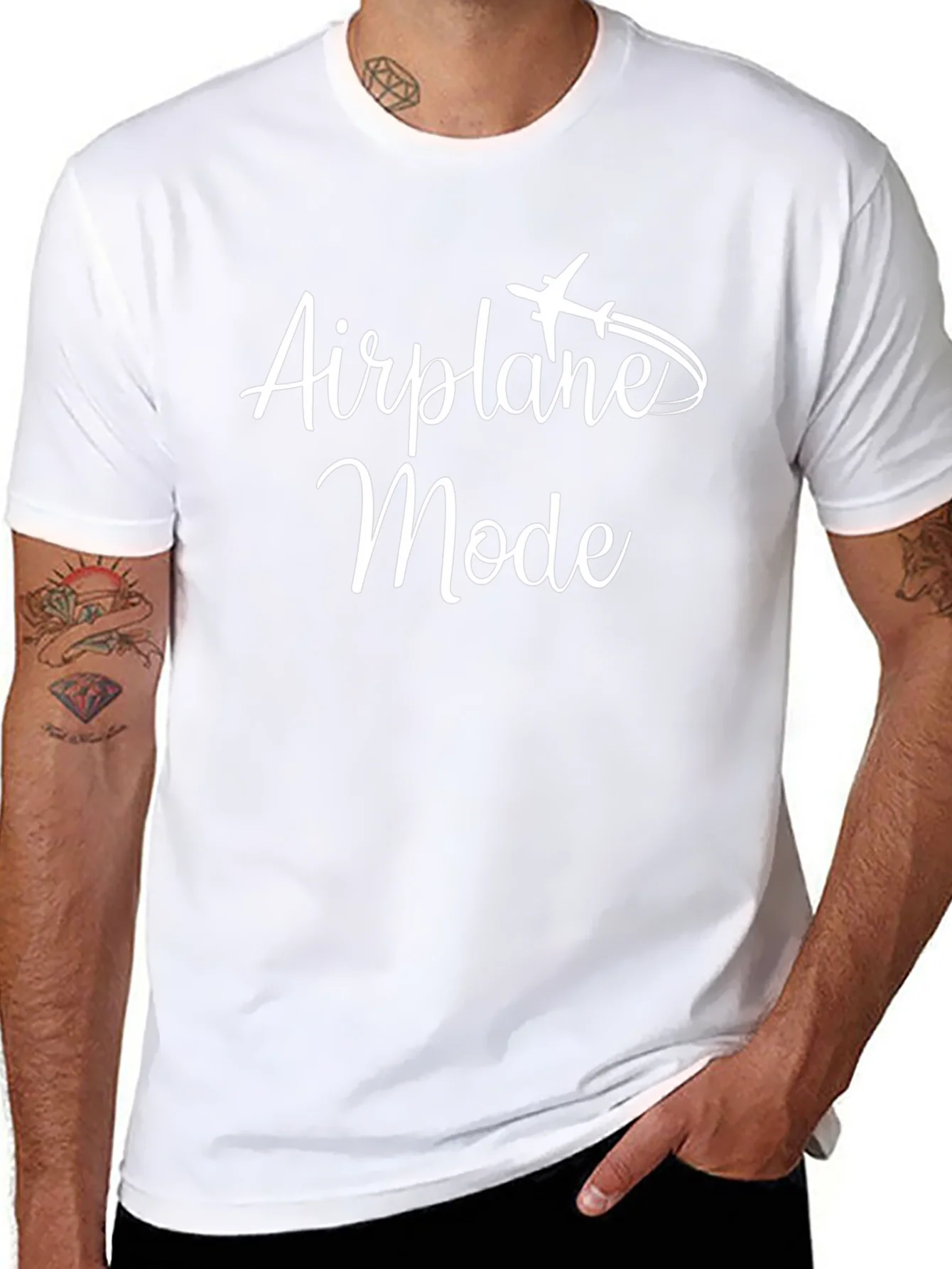 Airplane Mode Black T-Shirt