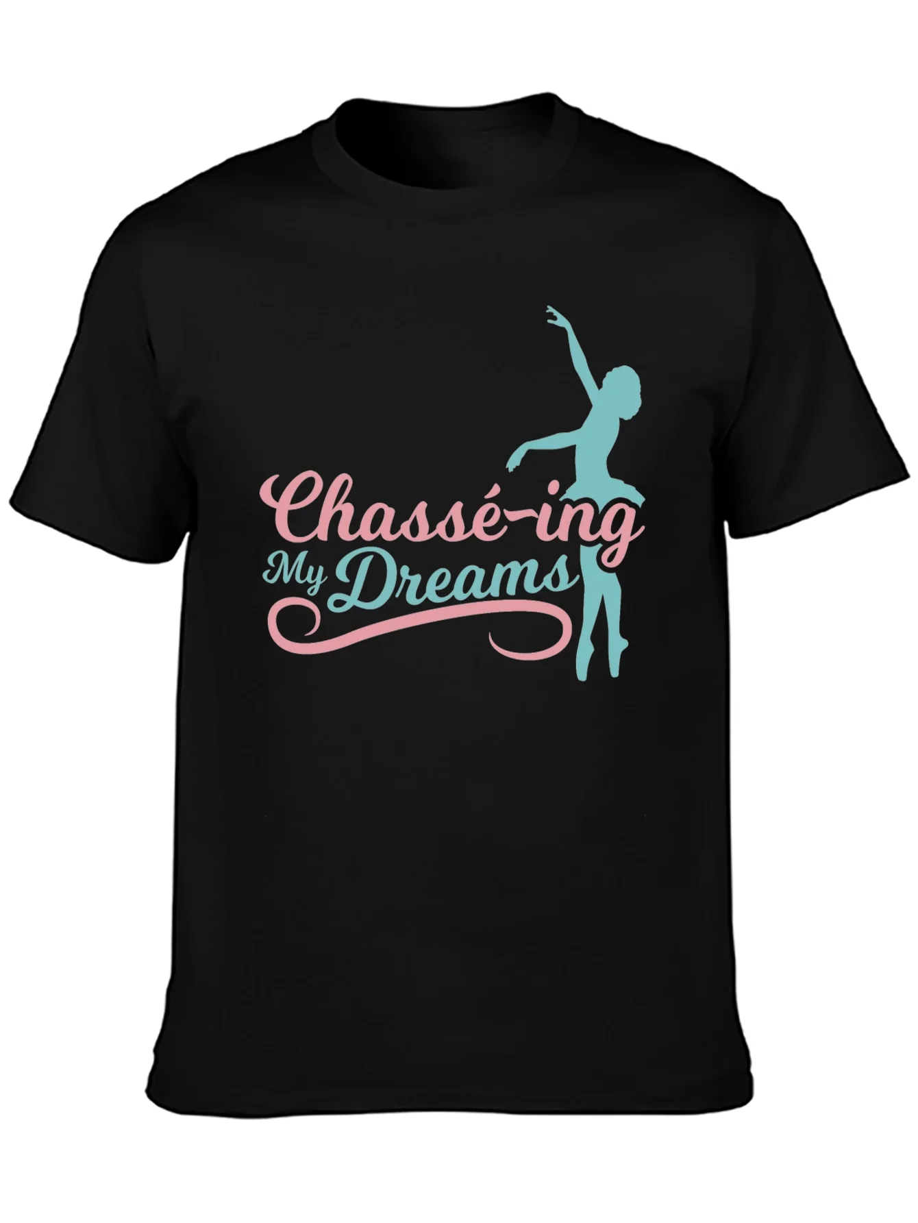 Chassé-ing My Dreams Black Graphic T-Shirt