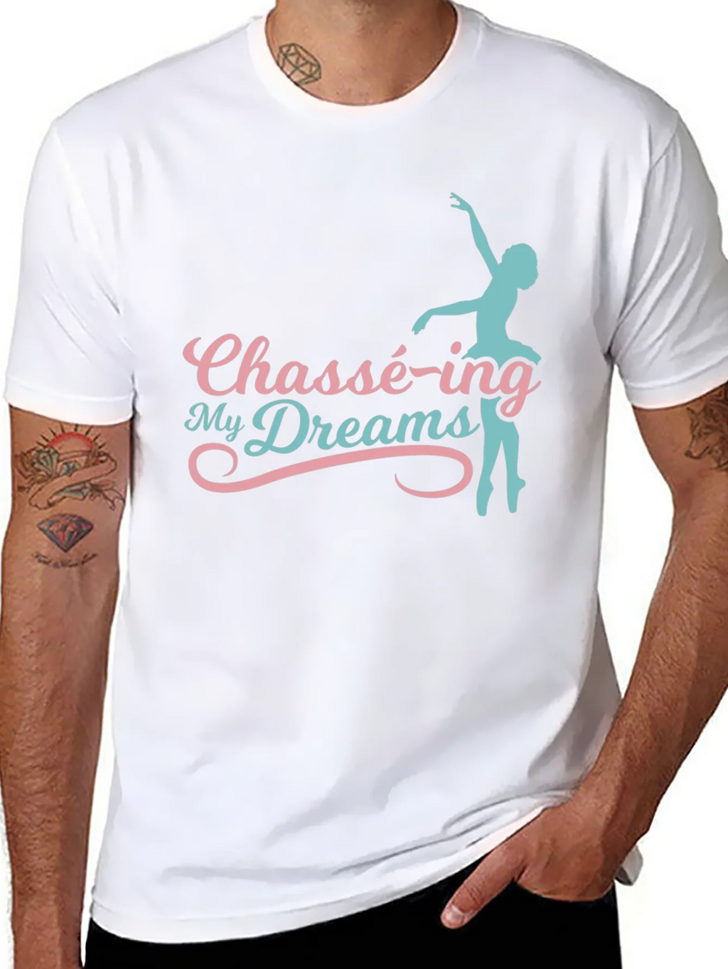 Chassé-ing My Dreams Black Graphic T-Shirt