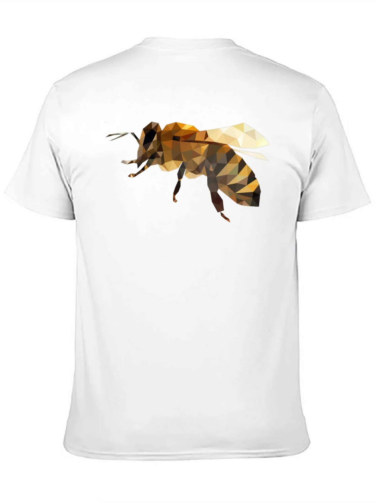 Geometric Bee Graphic Black T-Shirt