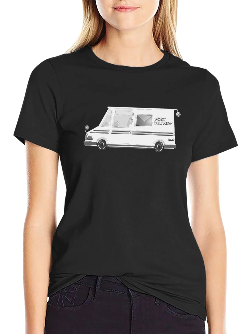 Mail Delivery Van T-Shirt - Black