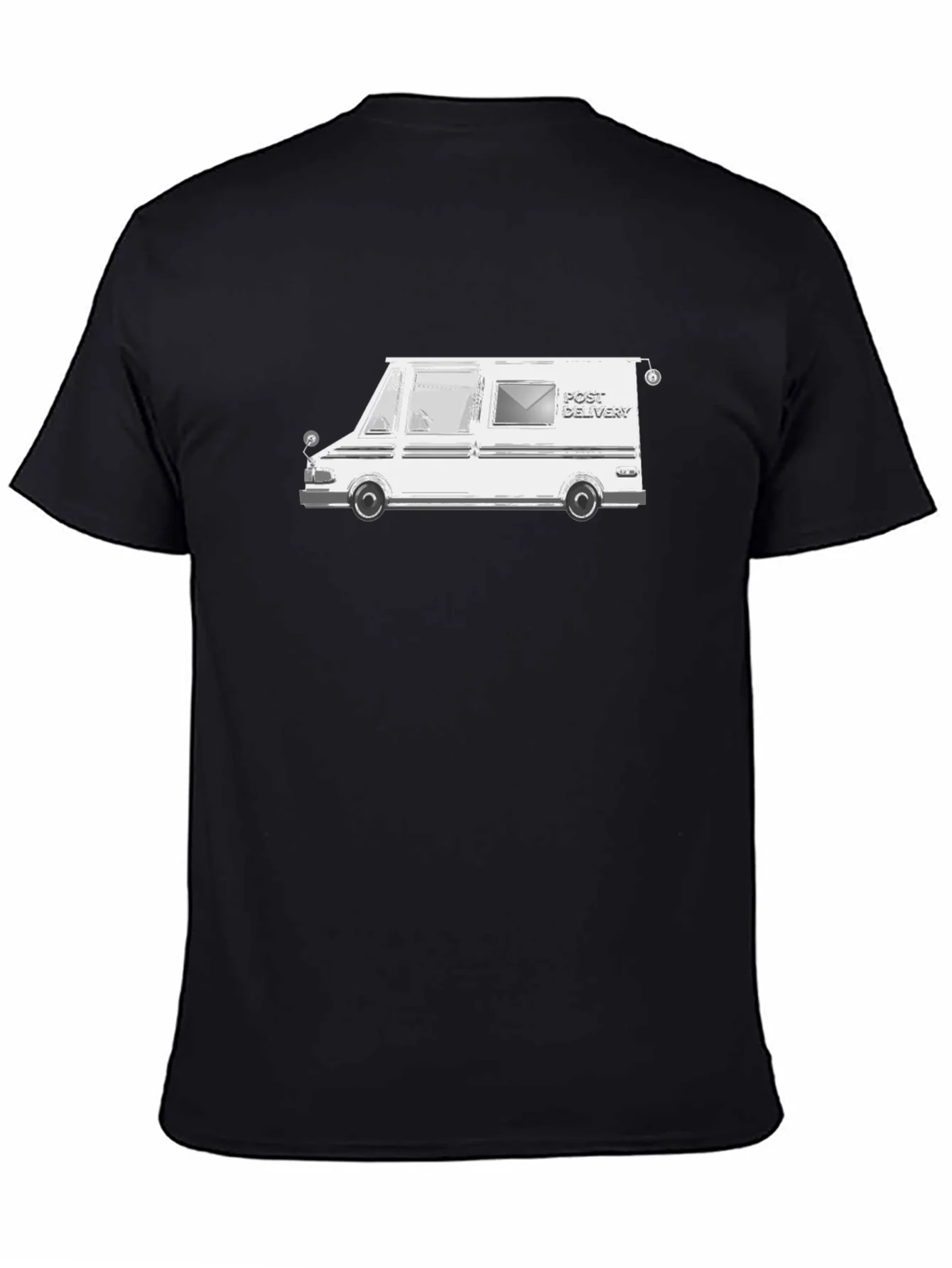 Mail Delivery Van T-Shirt - Black