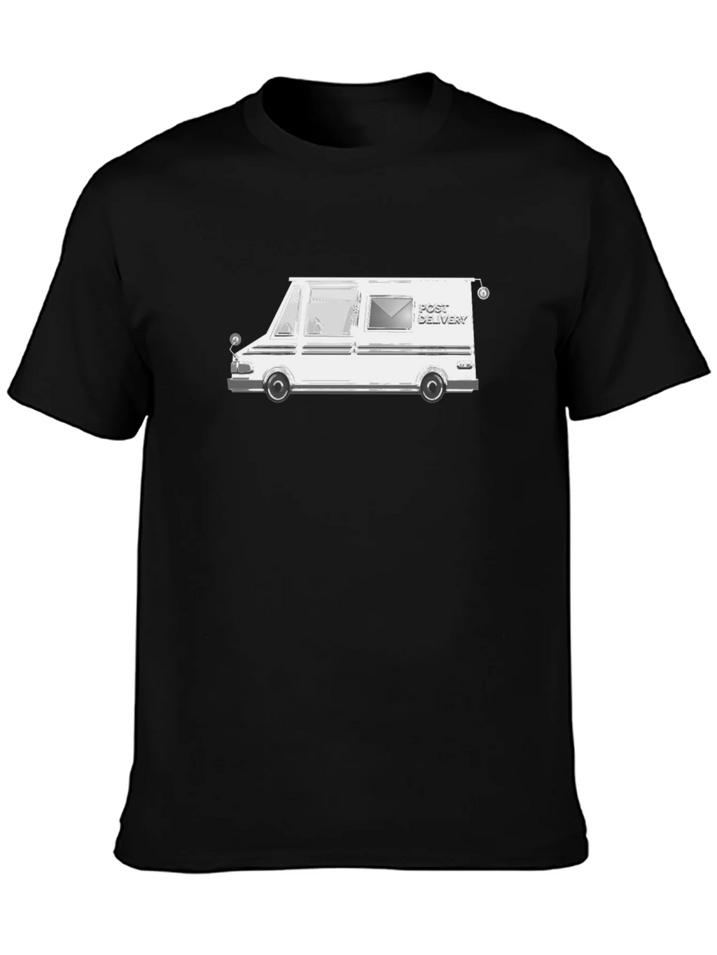 Mail Delivery Van T-Shirt - Black