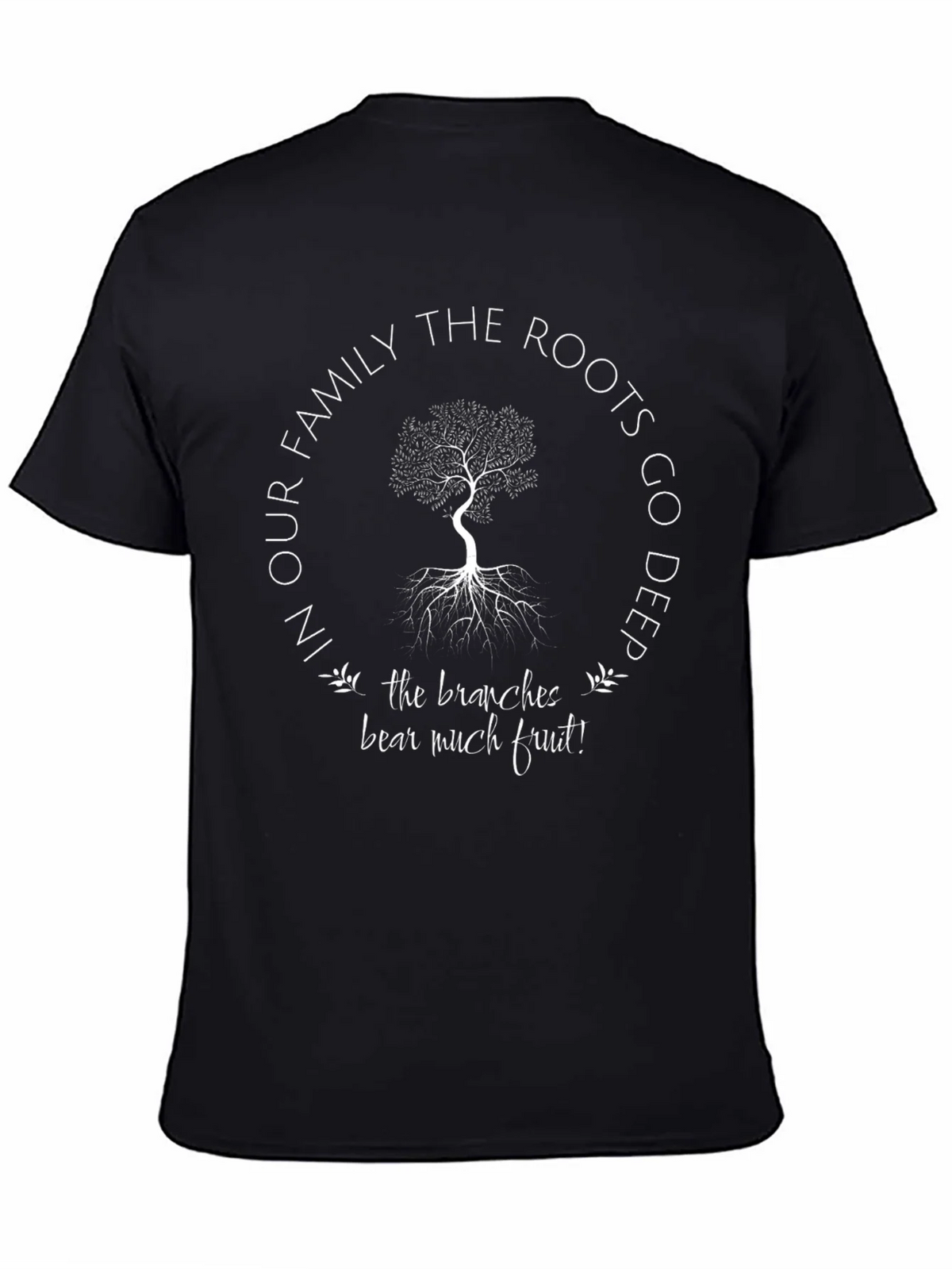 Family Roots Tree Graphic T-Shirt - Deeply Rooted Design