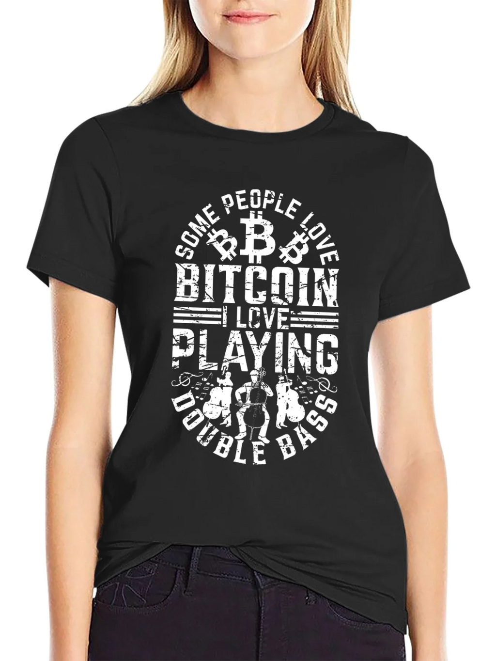 Bitcoin & Double Bass T-Shirt