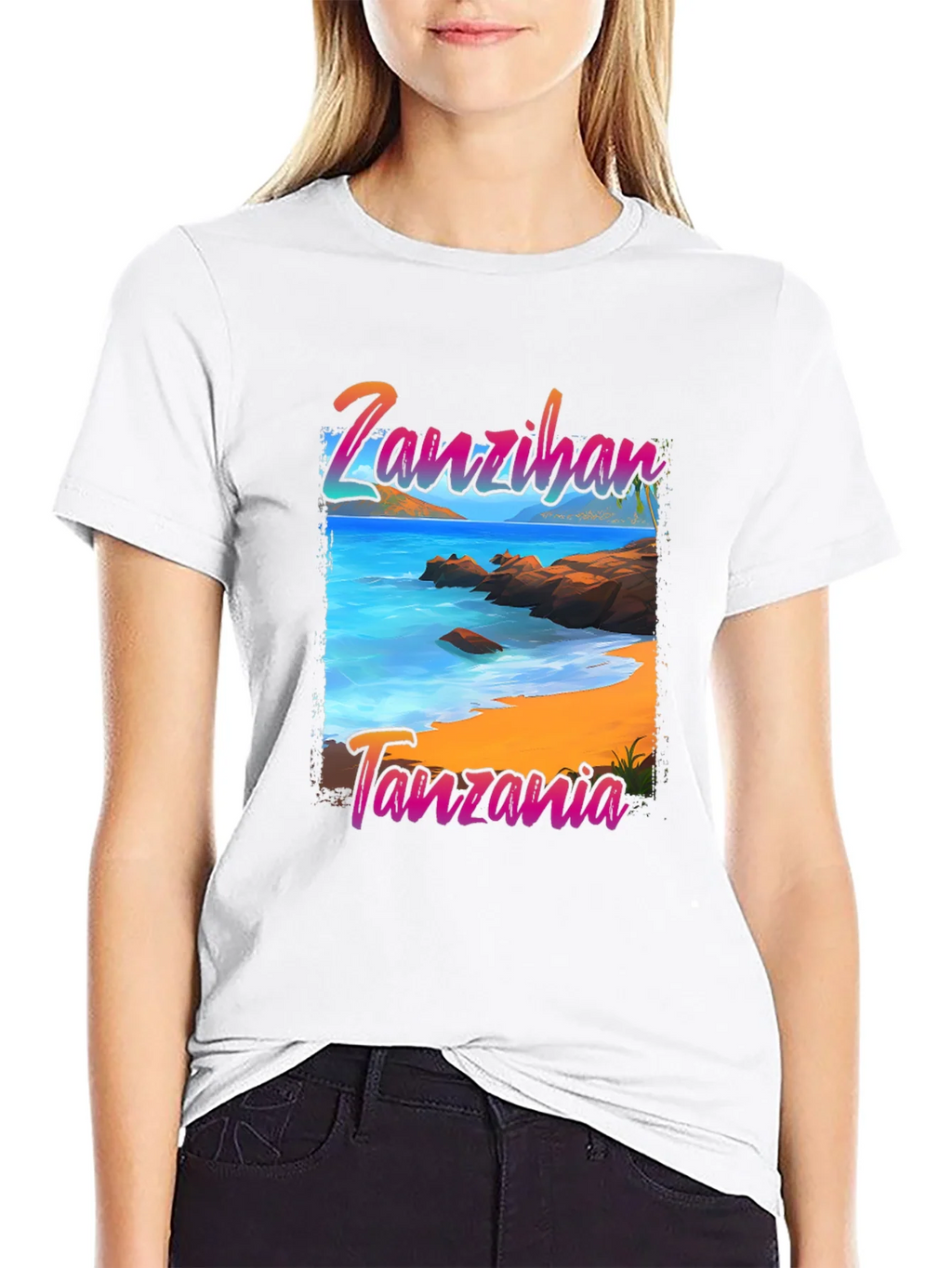 Zanzibar Tanzania Beach Graphic T-Shirt