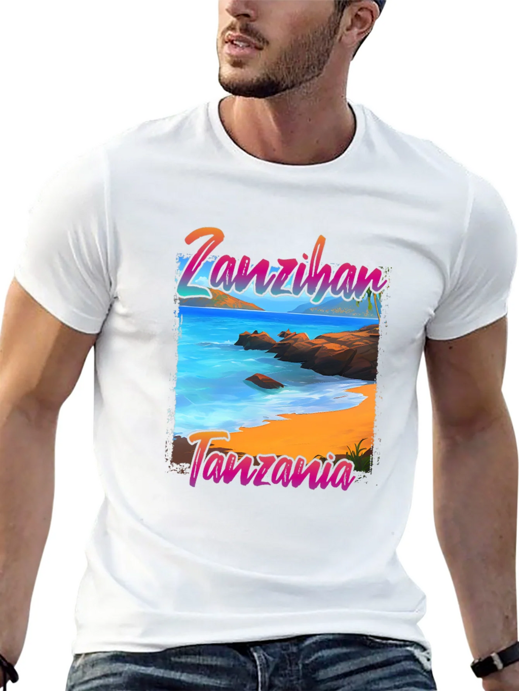 Zanzibar Tanzania Beach Graphic T-Shirt