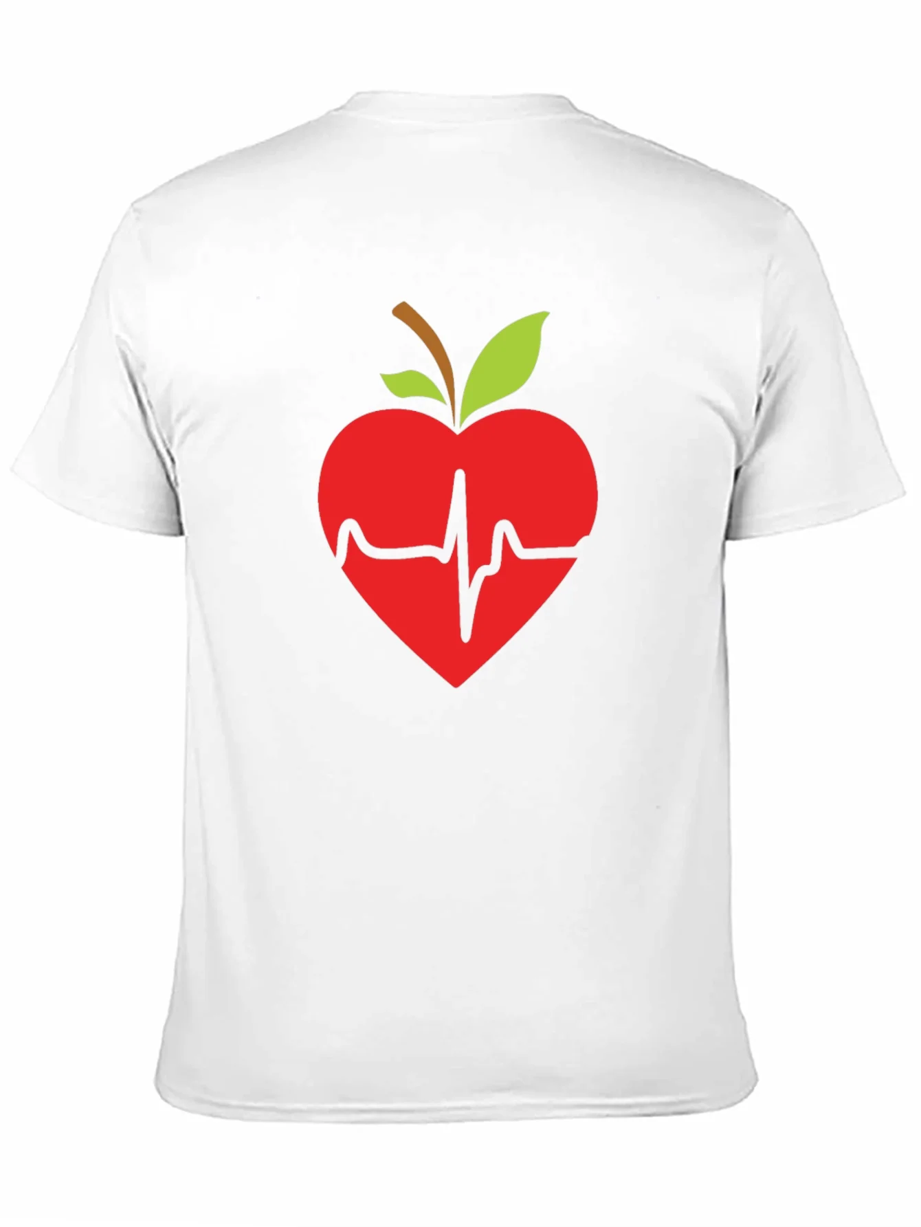 Apple Heartbeat Graphic Tee - Black T-Shirt