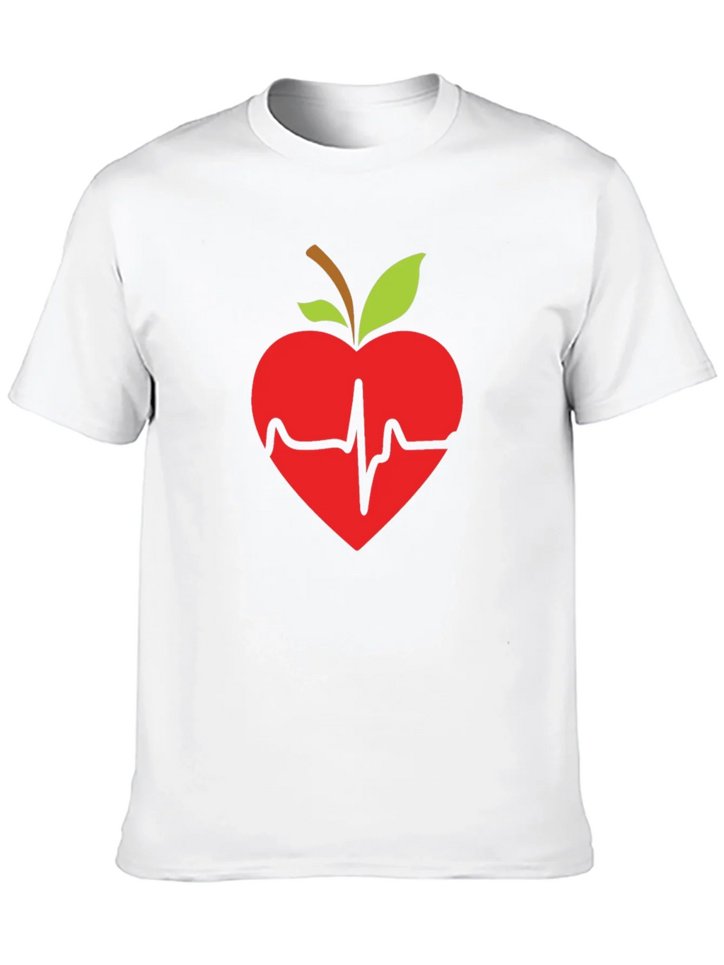 Apple Heartbeat Graphic Tee - Black T-Shirt