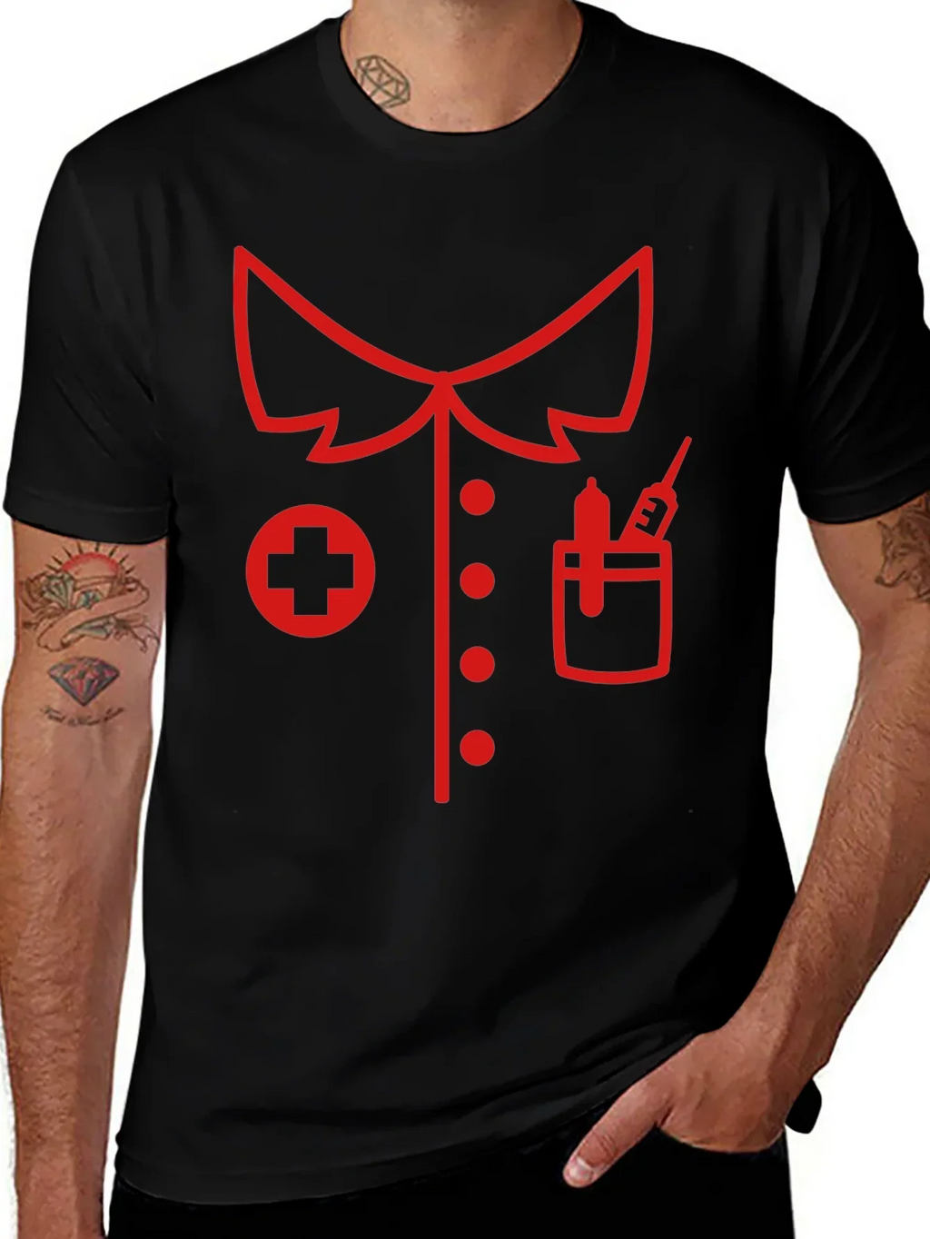 Nurse Costume Graphic T-Shirt