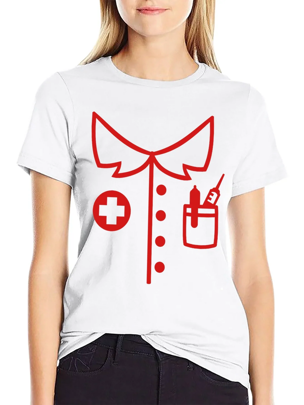 Nurse Costume Graphic T-Shirt