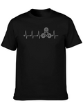 Fidget Spinner Heartbeat T-Shirt - Novelty Graphic Tee