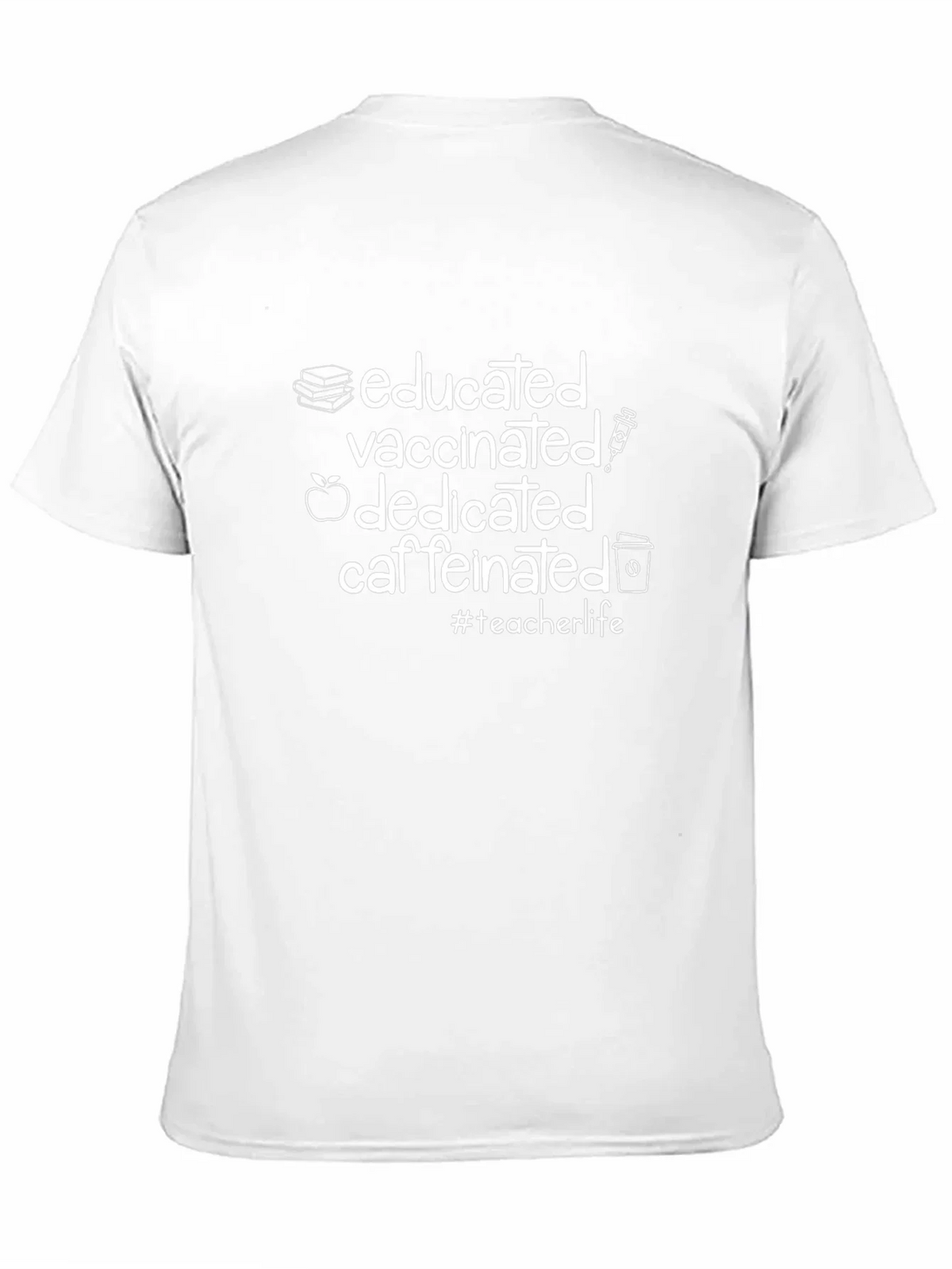 Educated Vaccinated Dedicated Caffeinated T-Shirt