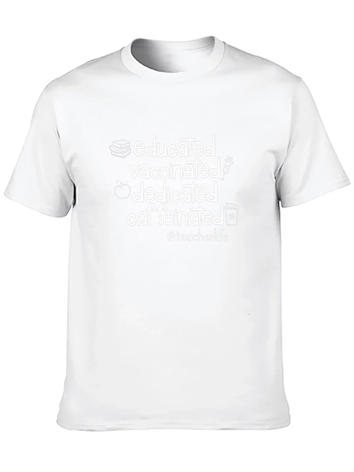 Educated Vaccinated Dedicated Caffeinated T-Shirt