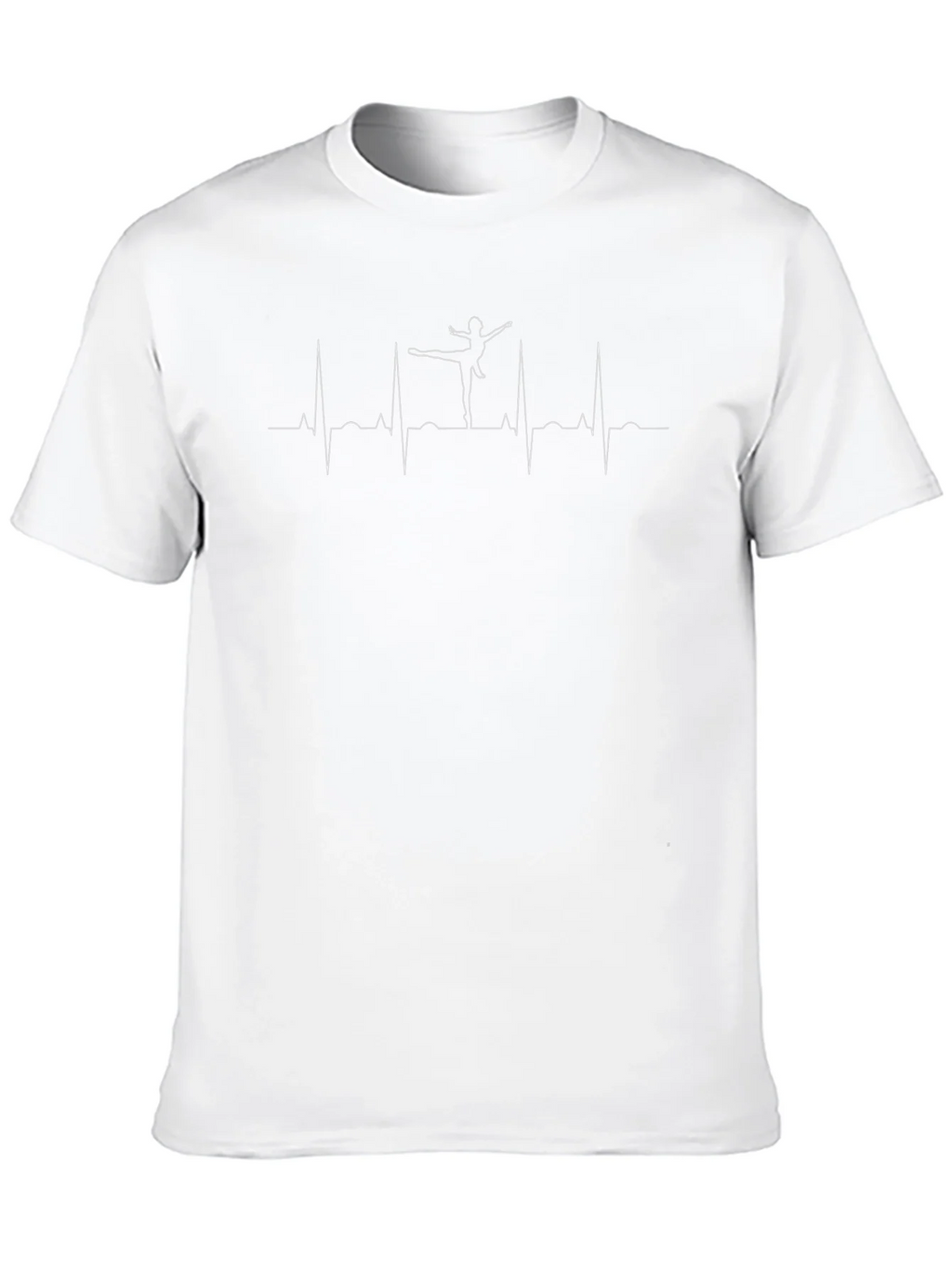 Ballet Heartbeat T-Shirt - Black Crew Neck