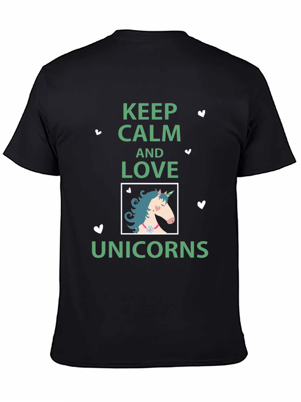 Keep Calm & Love Unicorns Graphic T-Shirt