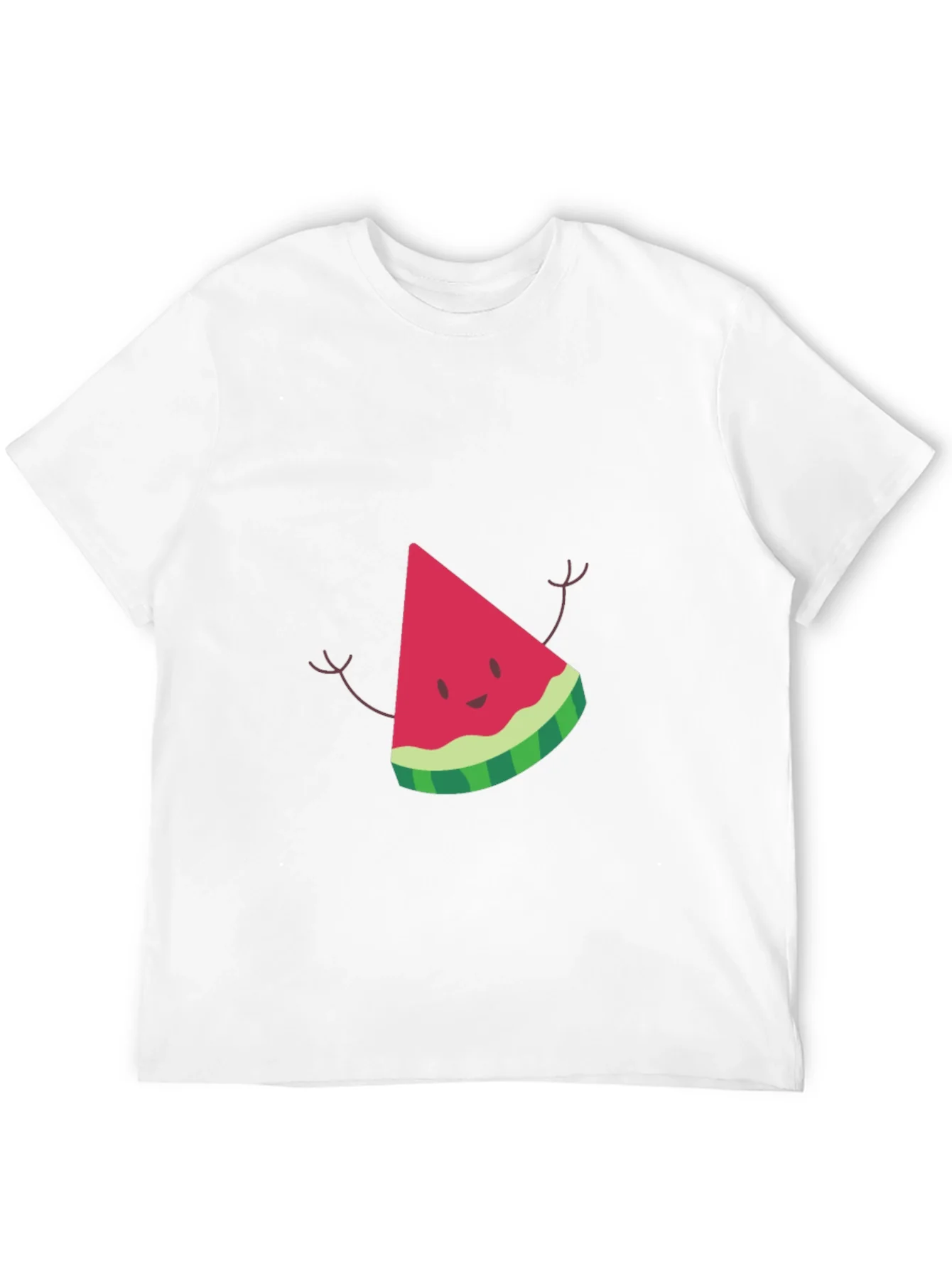 Watermelon Slice Graphic Black T-Shirt