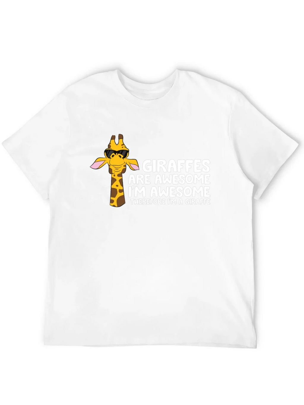 Giraffe Awesome Graphic Tee - Funny Animal T-Shirt