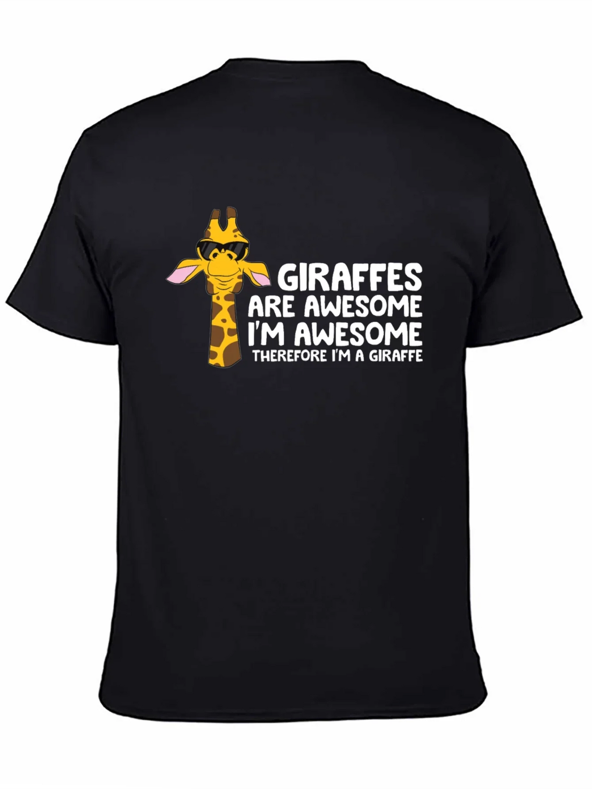 Giraffe Awesome Graphic Tee - Funny Animal T-Shirt