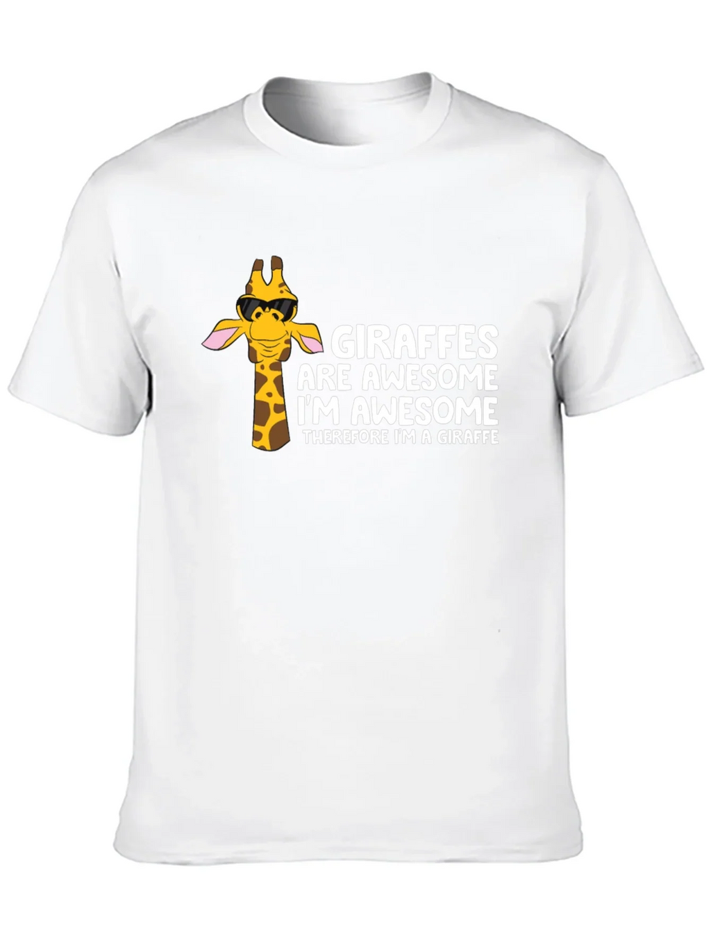 Giraffe Awesome Graphic Tee - Funny Animal T-Shirt