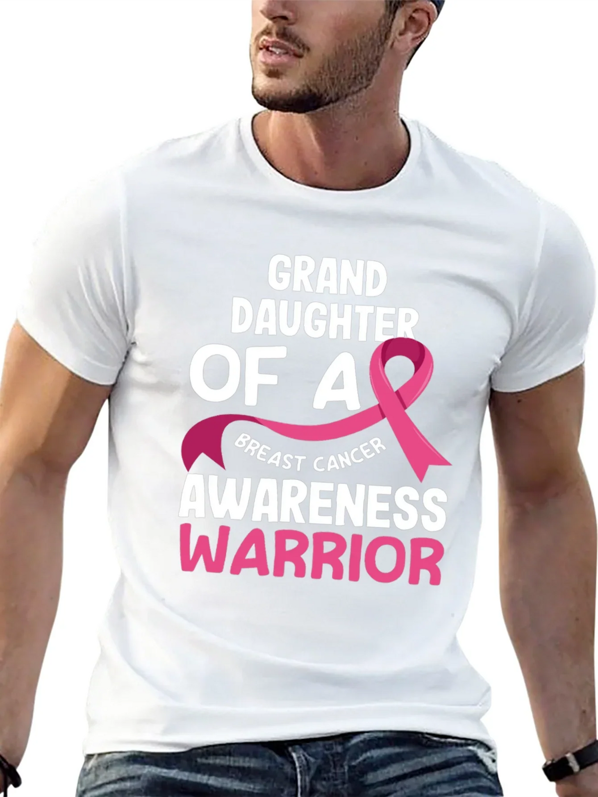 Granddaughter Breast Cancer Awareness Warrior T-Shirt