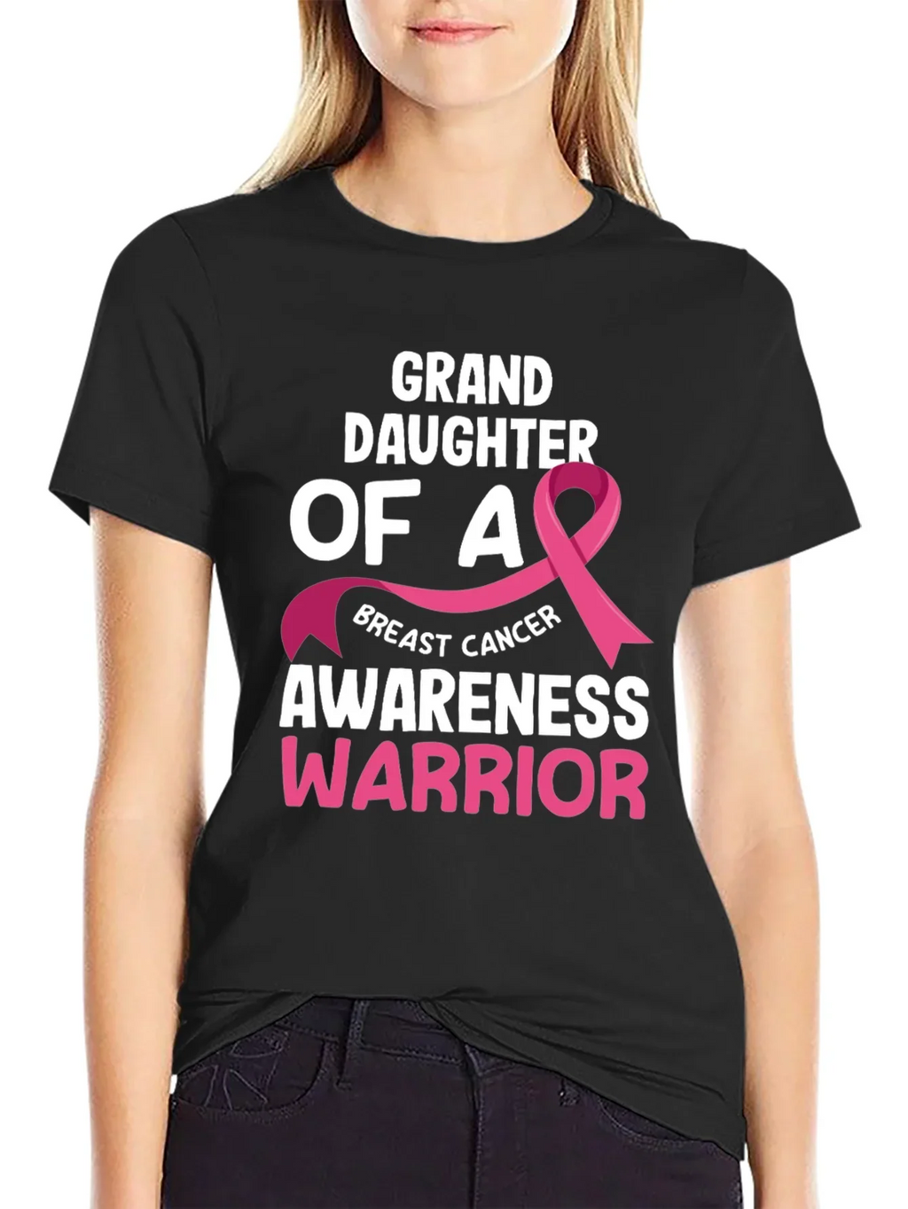 Granddaughter Breast Cancer Awareness Warrior T-Shirt