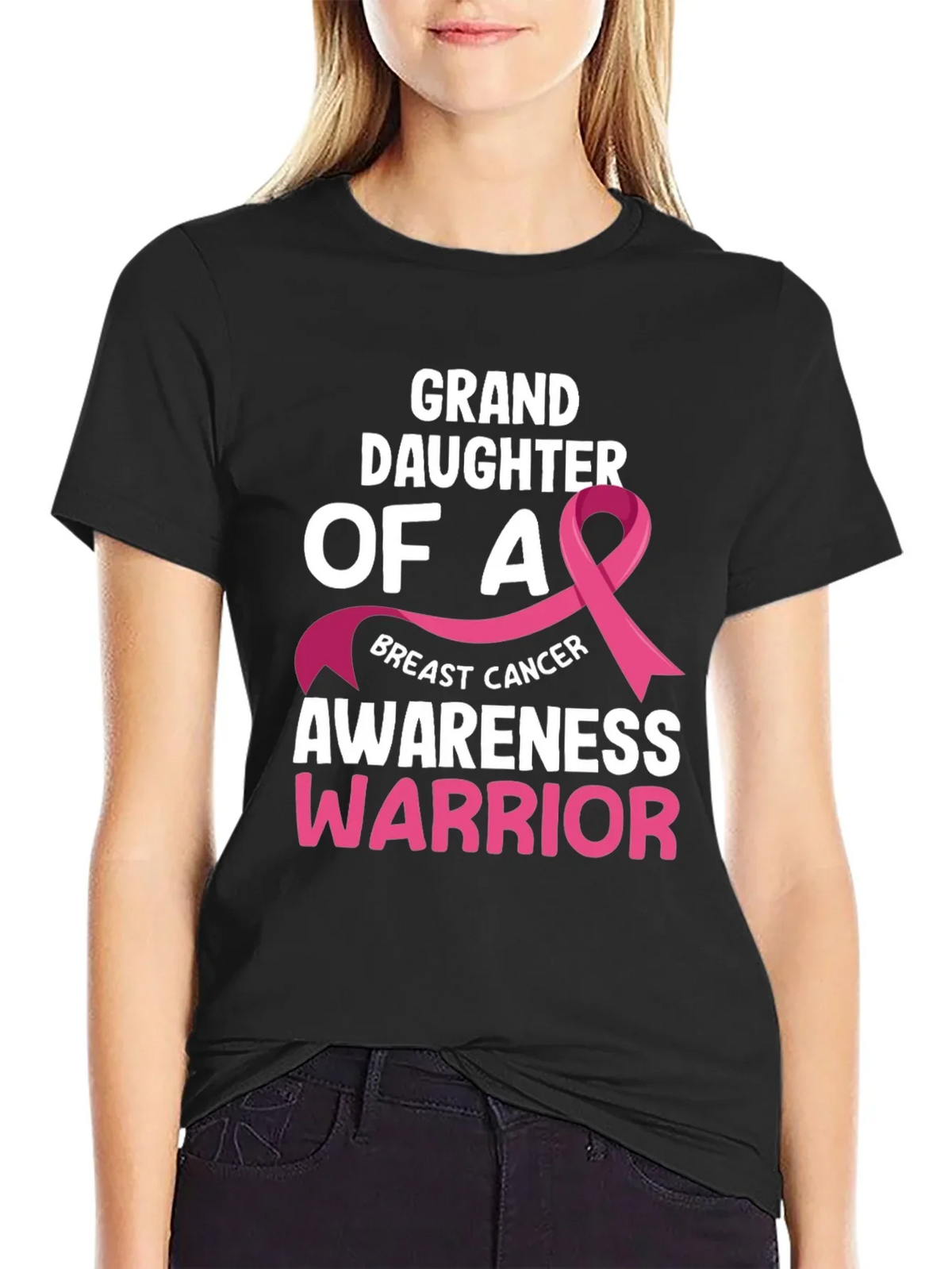Granddaughter Breast Cancer Awareness Warrior T-Shirt