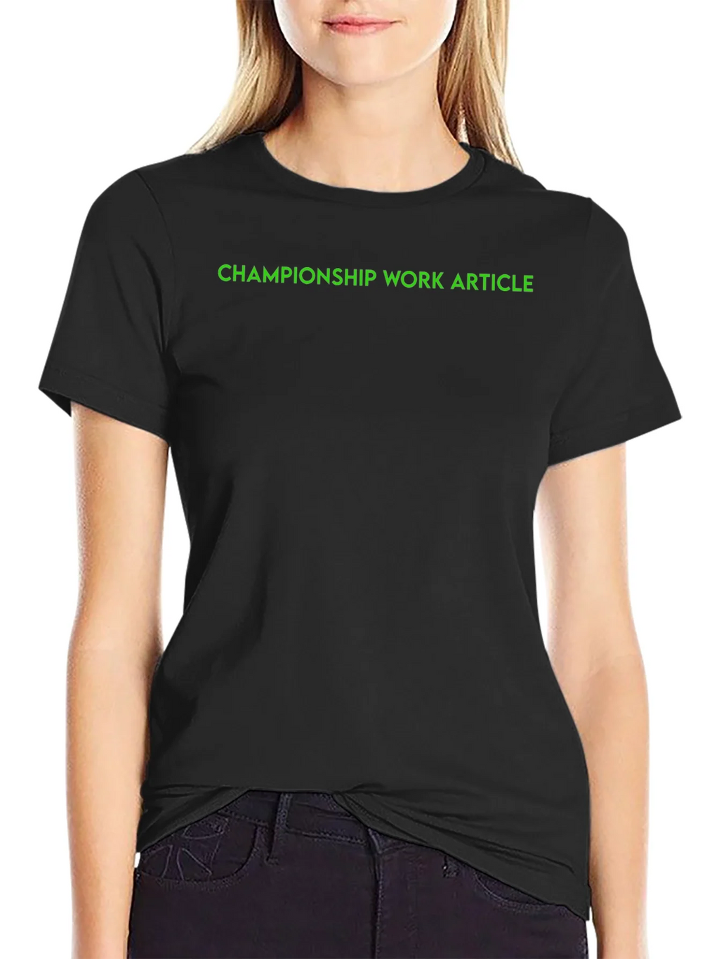 Championship Work Article Black T-Shirt