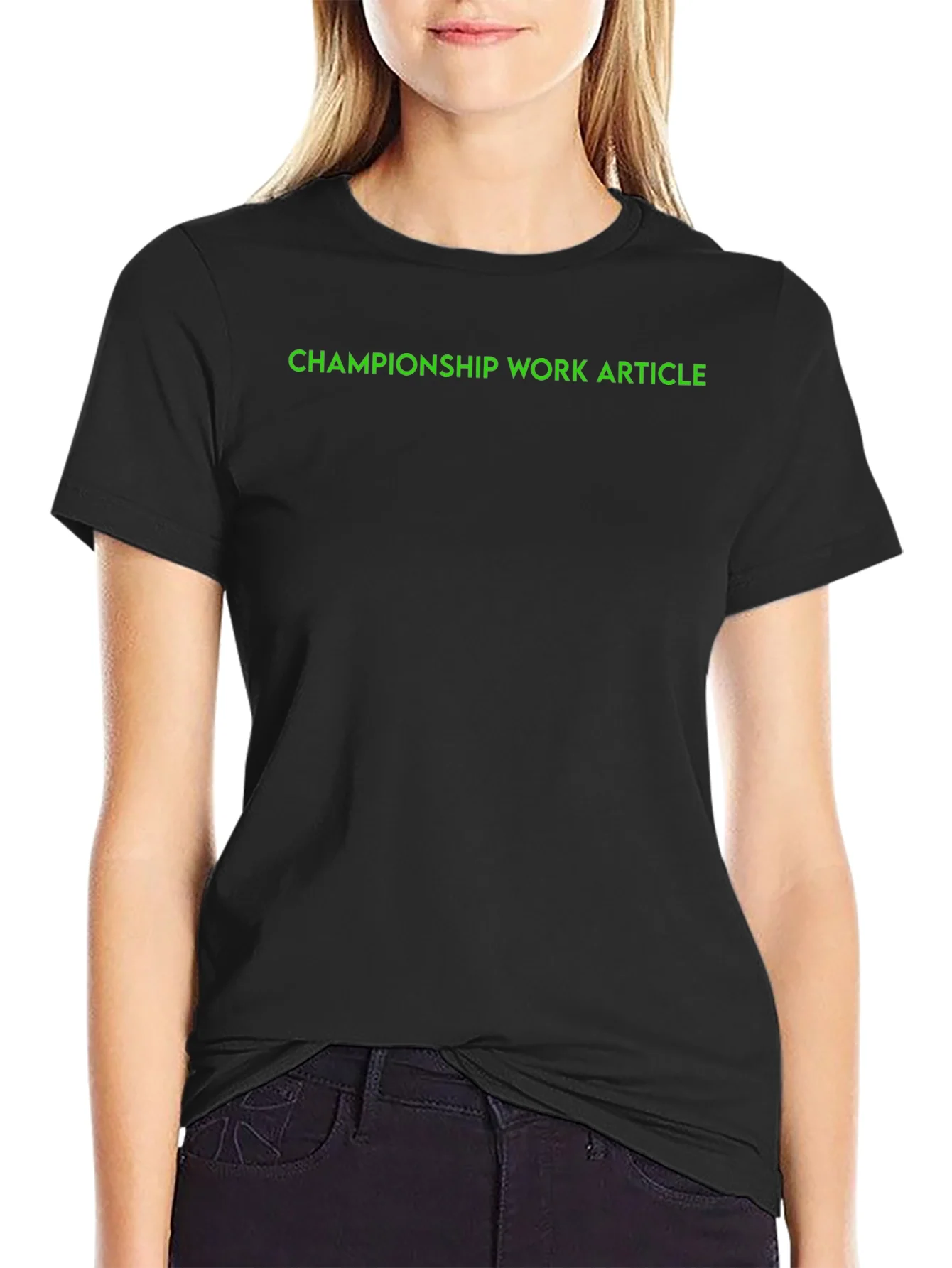 Championship Work Article Black T-Shirt