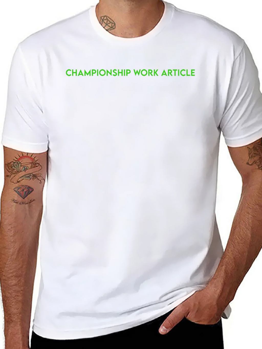 Championship Work Article Black T-Shirt