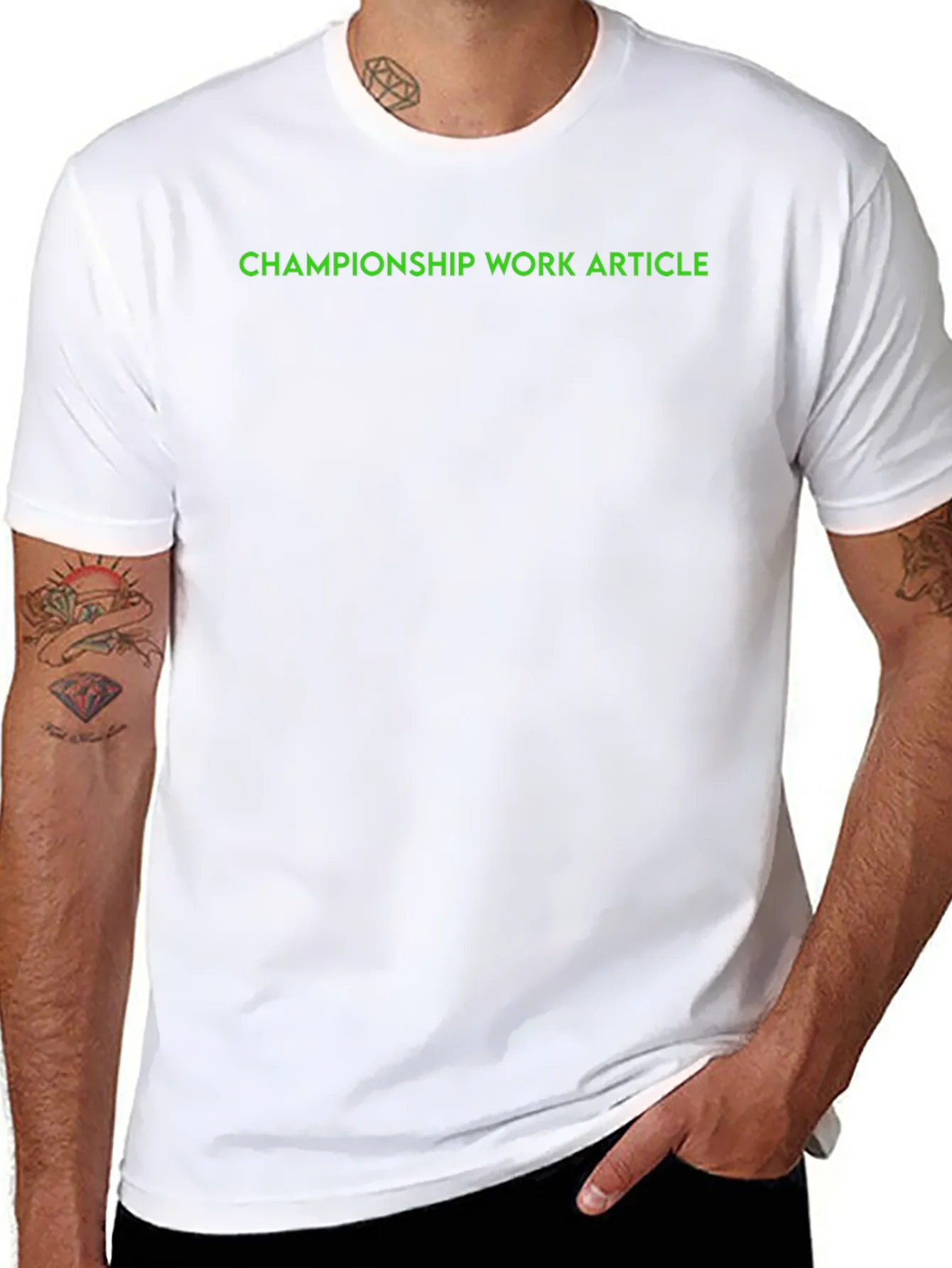 Championship Work Article Black T-Shirt