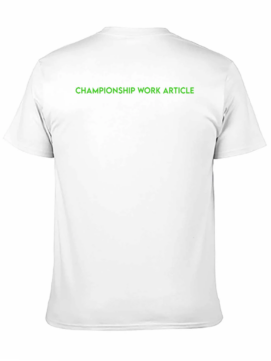 Championship Work Article Black T-Shirt