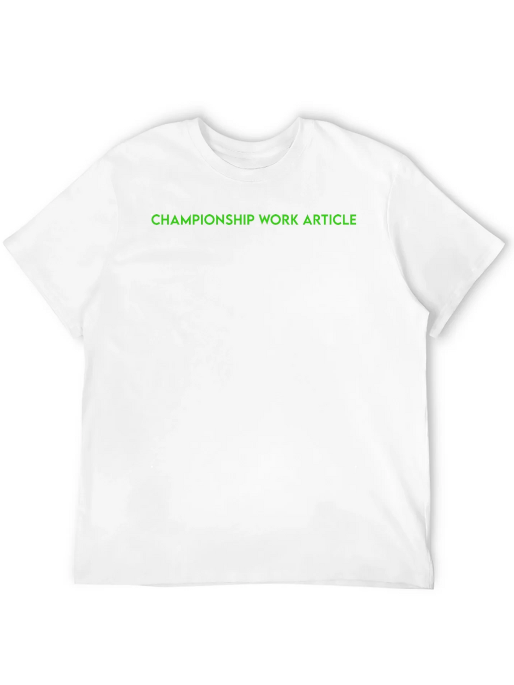 Championship Work Article Black T-Shirt