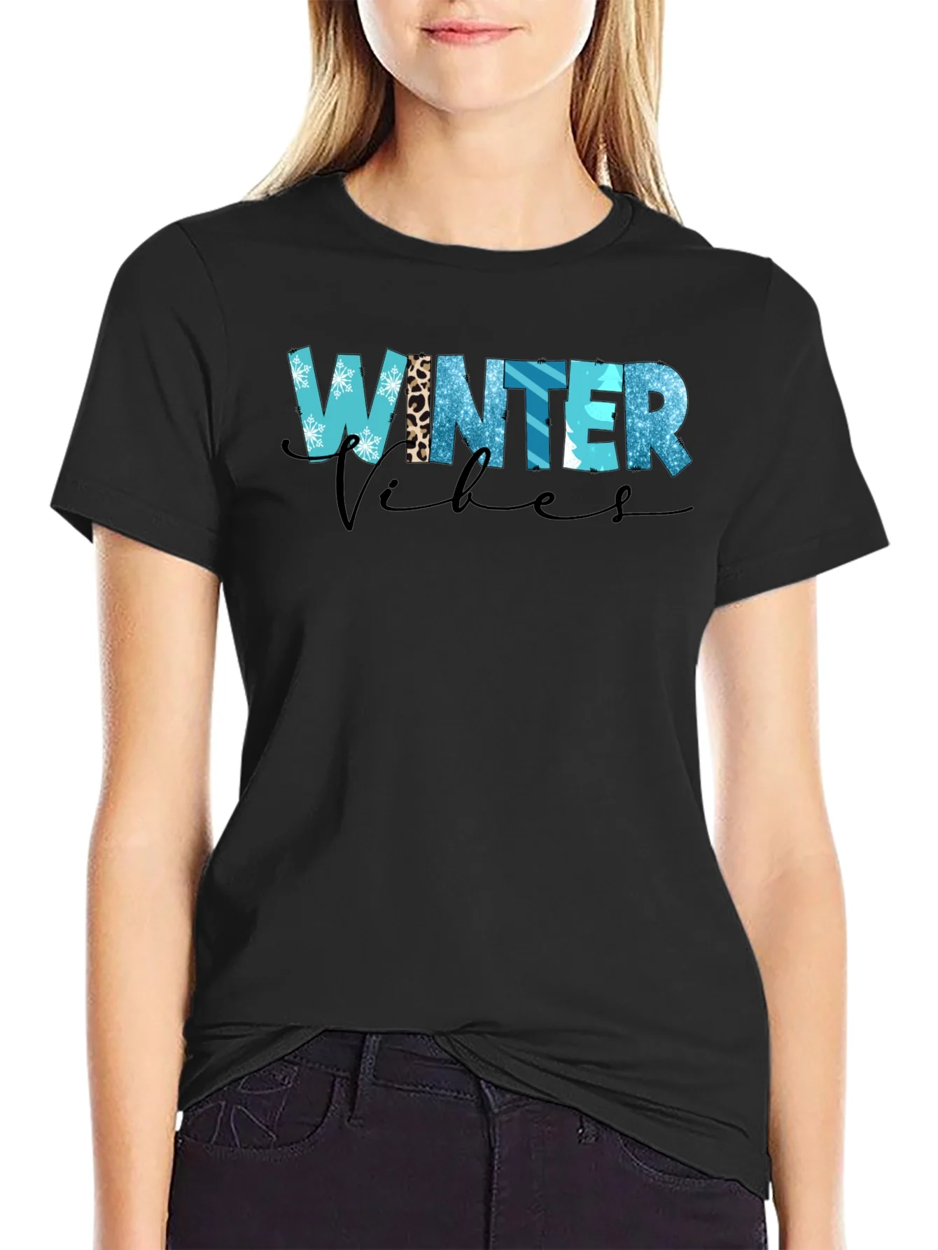 Winter Vibes Graphic Tee Shirt