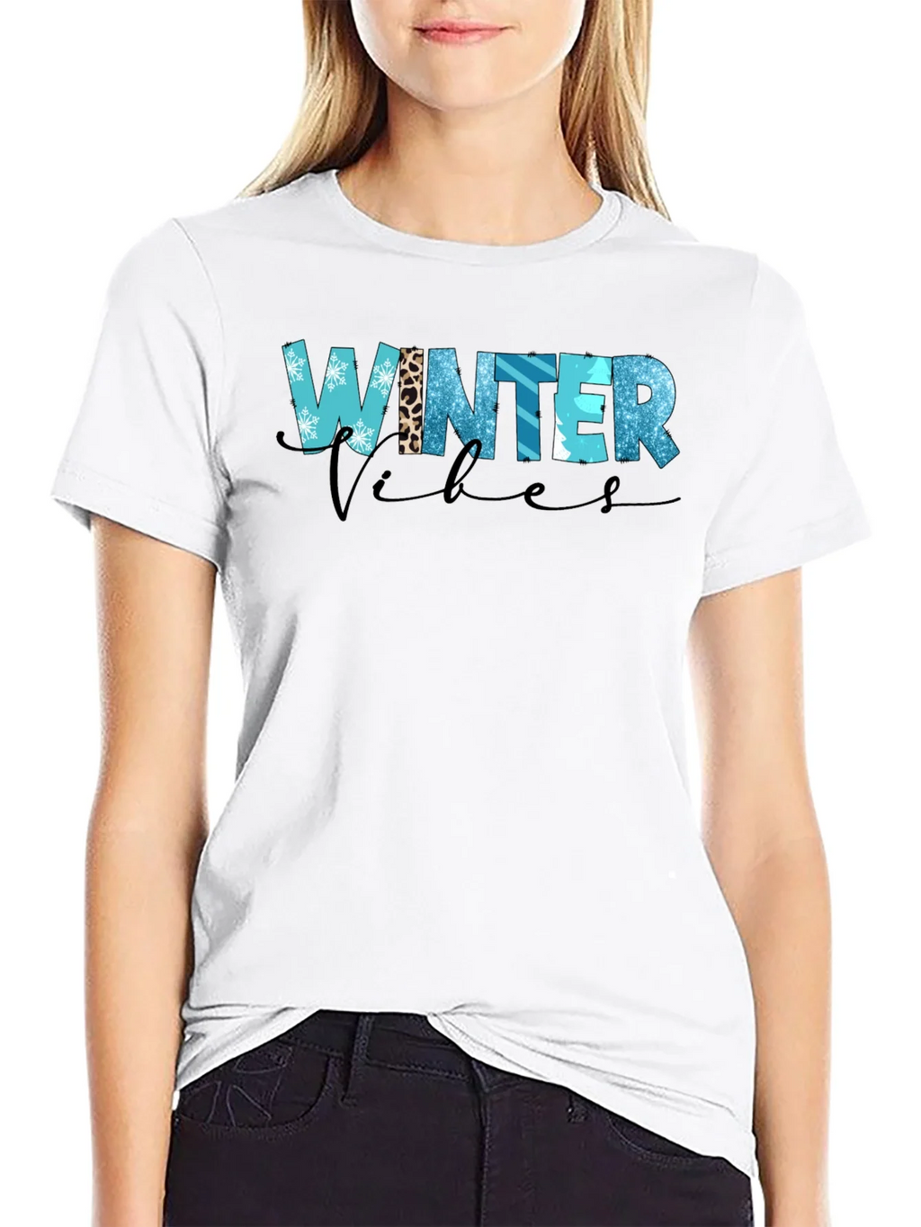 Winter Vibes Graphic Tee Shirt