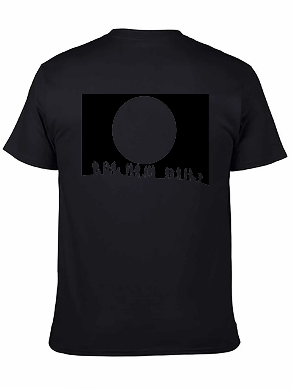 Eclipse Crowd Tee - Dark Sky Silhouette T-Shirt