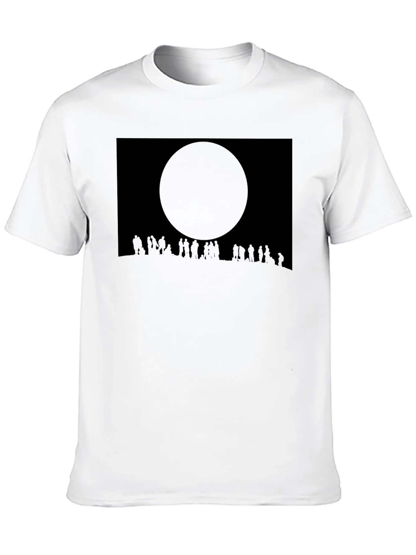 Eclipse Crowd Tee - Dark Sky Silhouette T-Shirt
