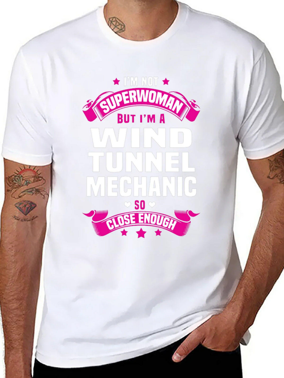 Wind Tunnel Mechanic Superwoman T-Shirt